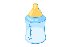 Illustration Of Baby Bottle.