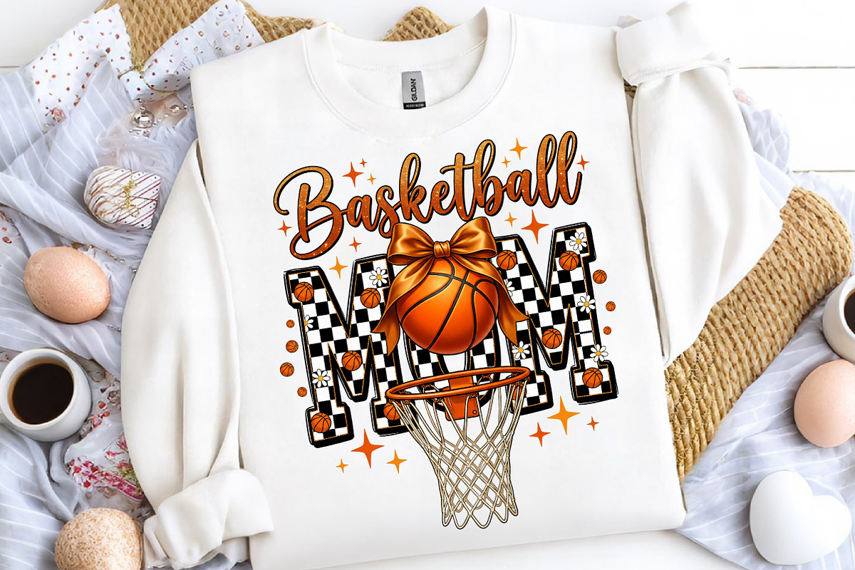 Retro Basketball Mom Life PNG,, an Illustration by CreationArt (Photo 8 of 9)