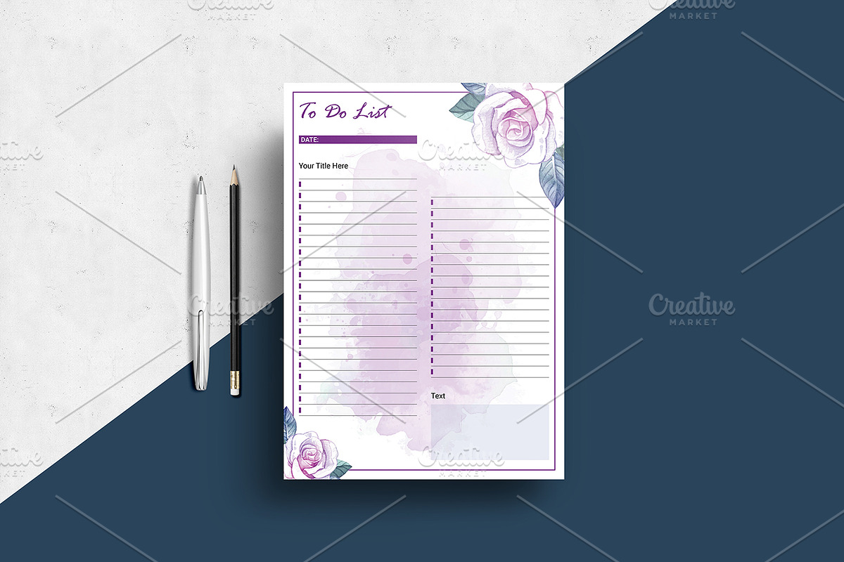 Daily , Weekly, Monthly Planner V13, a Stationery Template by Template Shop (Photo 5 of 6)