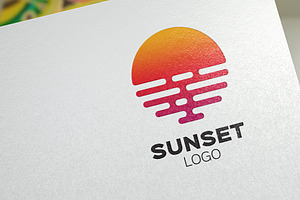 Sunset Logo Template