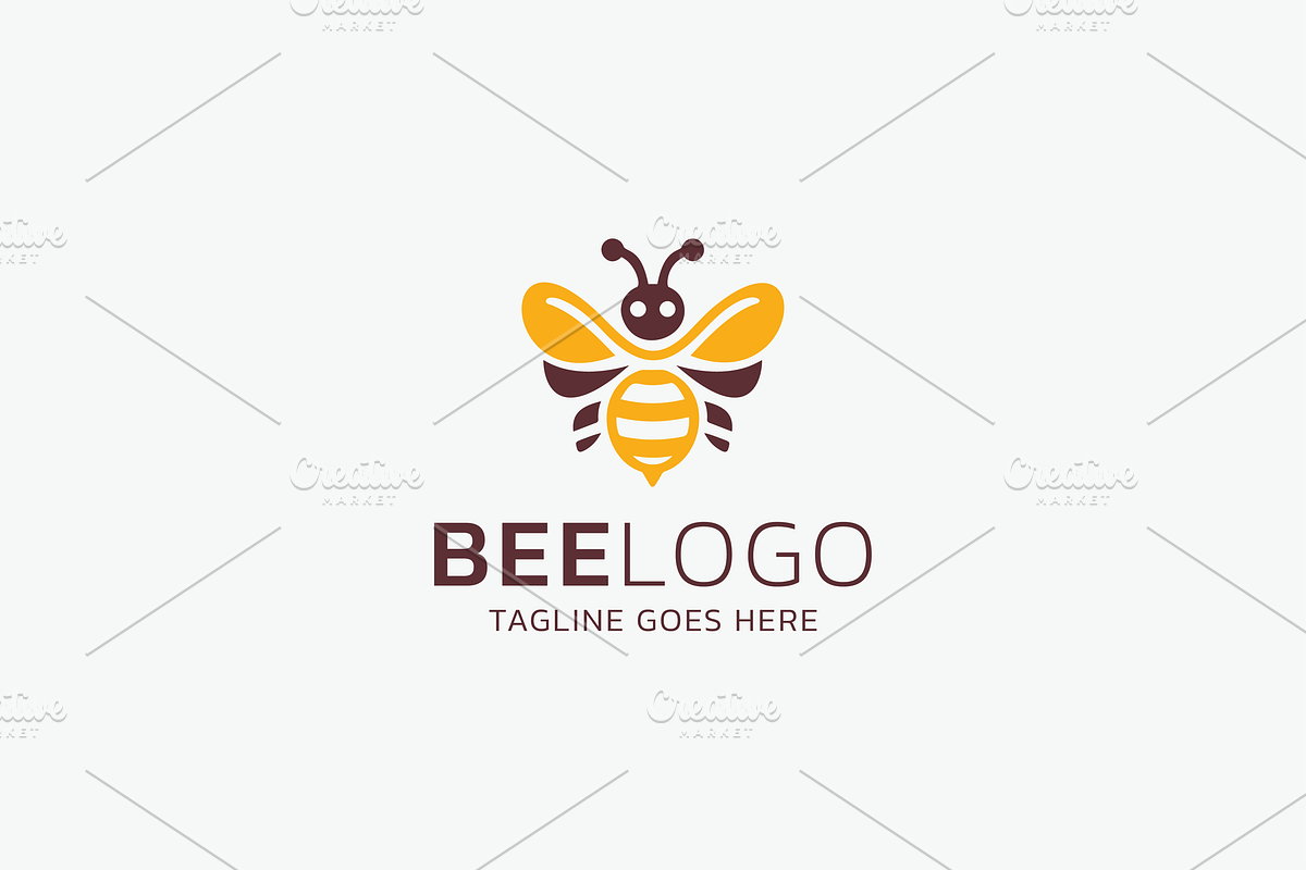 Bee Logo Template, a Branding & Logo Template by ahsancreates (Photo 1 of 4)