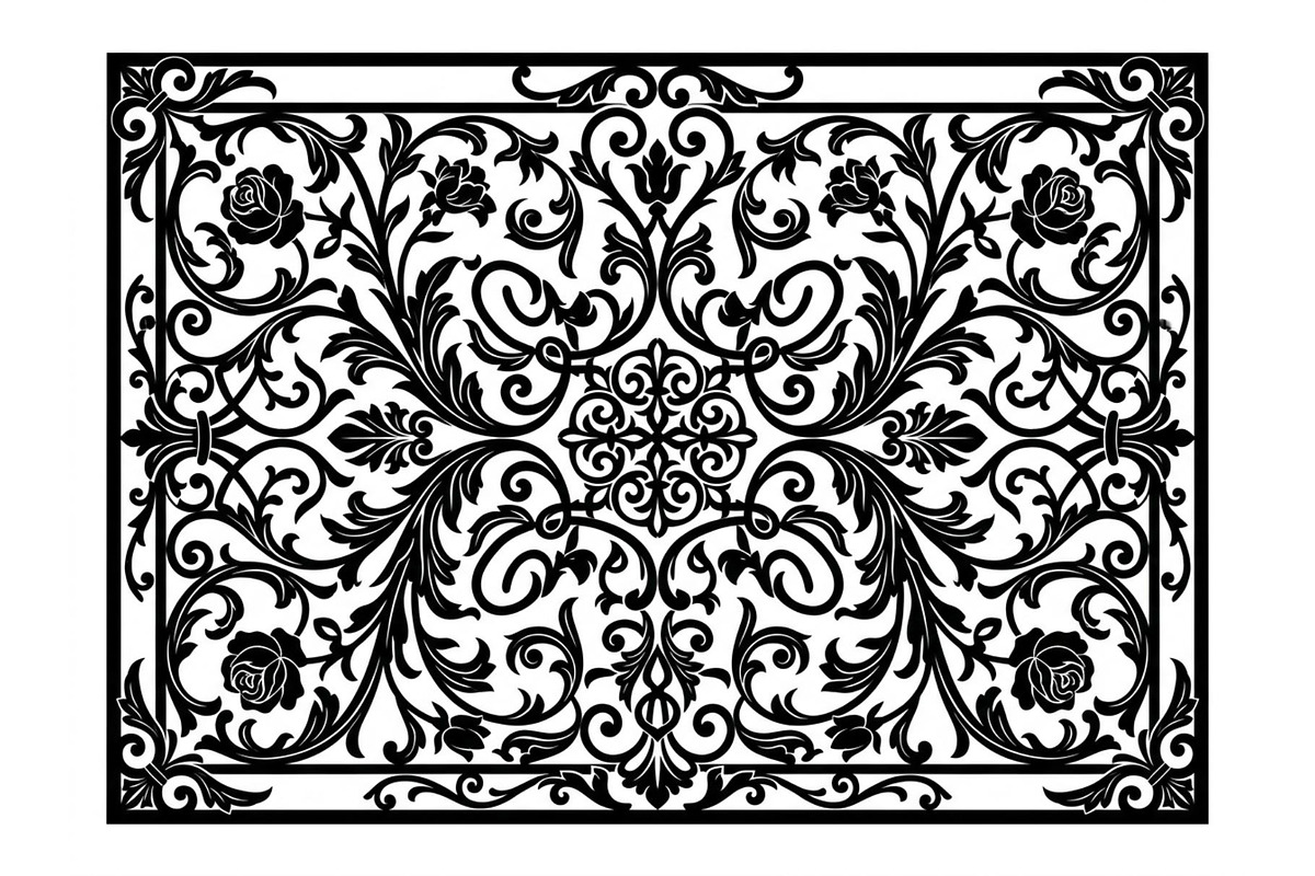 Vintage Floral Filigree Panel, an Object Graphic by Creativeshirt (Photo 2 of 3)