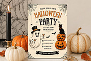 Vintage Halloween Party Invite, an Invitation Template by Arslan (Thumbnail 1 of 5)