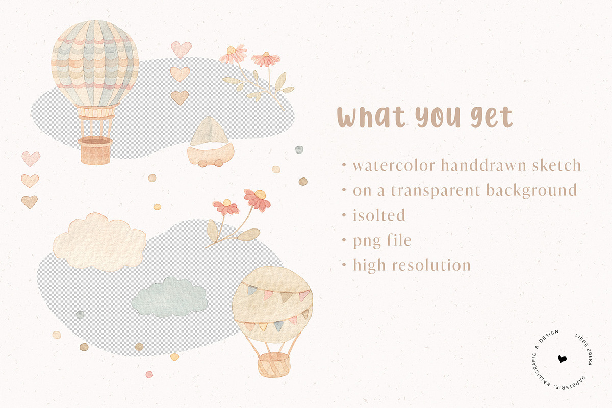 Nature Kids Bundle Watercolor, an Illustration by liebe.erika - Papeterie (Photo 2 of 5)