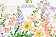 Flower Clipart Huge Bundle, a Decorative Illustration by Patishop Art (Thumbnail 3 of 11)