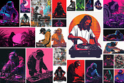 DJs- 103 illustrations, a Person Illustration by Handmadefont (Thumbnail 4 of 18)