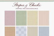 Stripes & Checks: Frames Backgrounds, a Texture Graphic by Purple (Thumbnail 14 of 15)