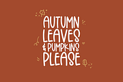 Crisp Leaves | Font with Doodles, a Font by KA Designs (Thumbnail 3 of 12)