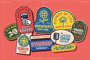 Mannish All Caps Retro Display Font, a Slab Serif Font by Wortfice (Thumbnail 3 of 11)
