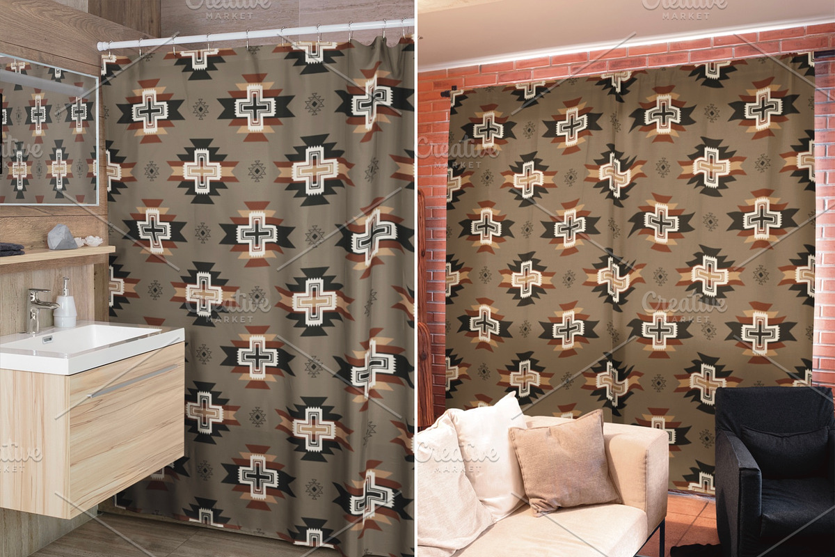 Rustic Western Aztec Tribal Pattern, a Pattern Graphic by PPEthnicDecorPattern (Photo 7 of 10)