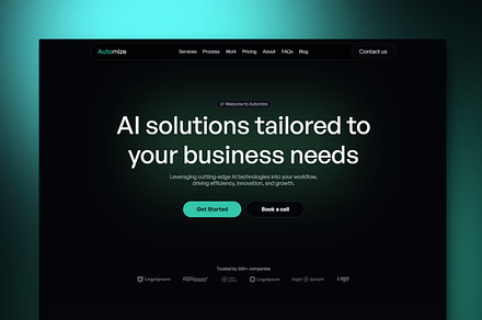 Automize - AI Agency Framer Template, a Landing Page Template by THdesign