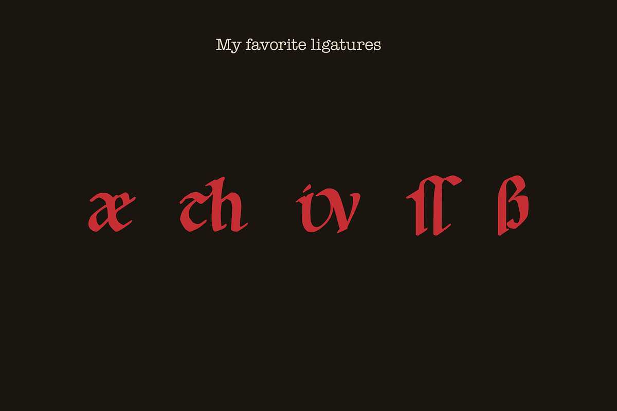 Carolingian Minuscul font, a Blackletter Font by kaer_shop (Photo 8 of 9)