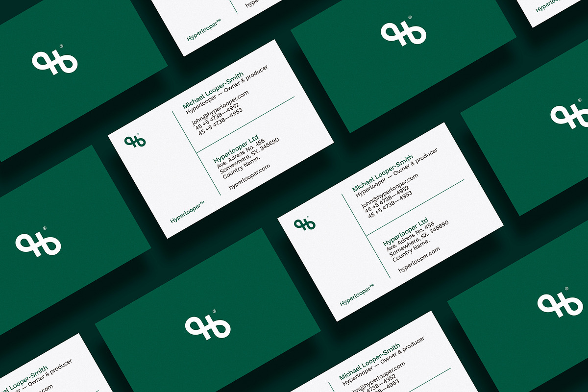 Business cards template: Hyperlooper, a Business Card Template by Srg® (Photo 2 of 4)