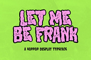 Let Me Be Frank Font - Horror Font, a Handwritten Font by ariodsgn (Thumbnail 1 of 10)