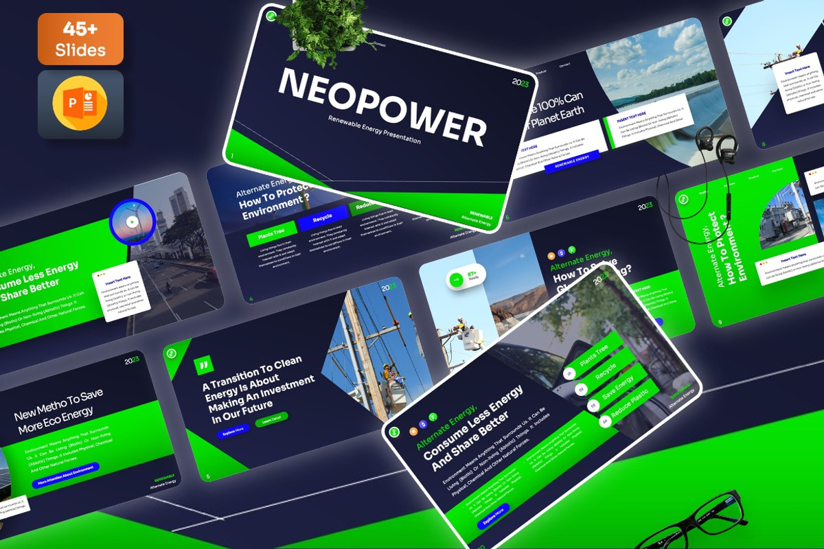 Neopower -Alternate Power Powerpoint, a Presentation Template by Dhabee (Photo 1 of 8)