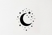 50 Crescent Moon with Stars, an Empty State Illustration by Amazin_art (Thumbnail 21 of 47)