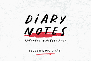 Diary Notes Scribble Font