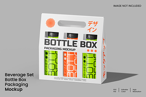 Bottle Box Packaging Mockup, a Packaging Mockup by Unerispace
