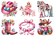 Watercolor Pink Western Easter PNG, a Graphic by CitraGraphics (Thumbnail 3 of 4)