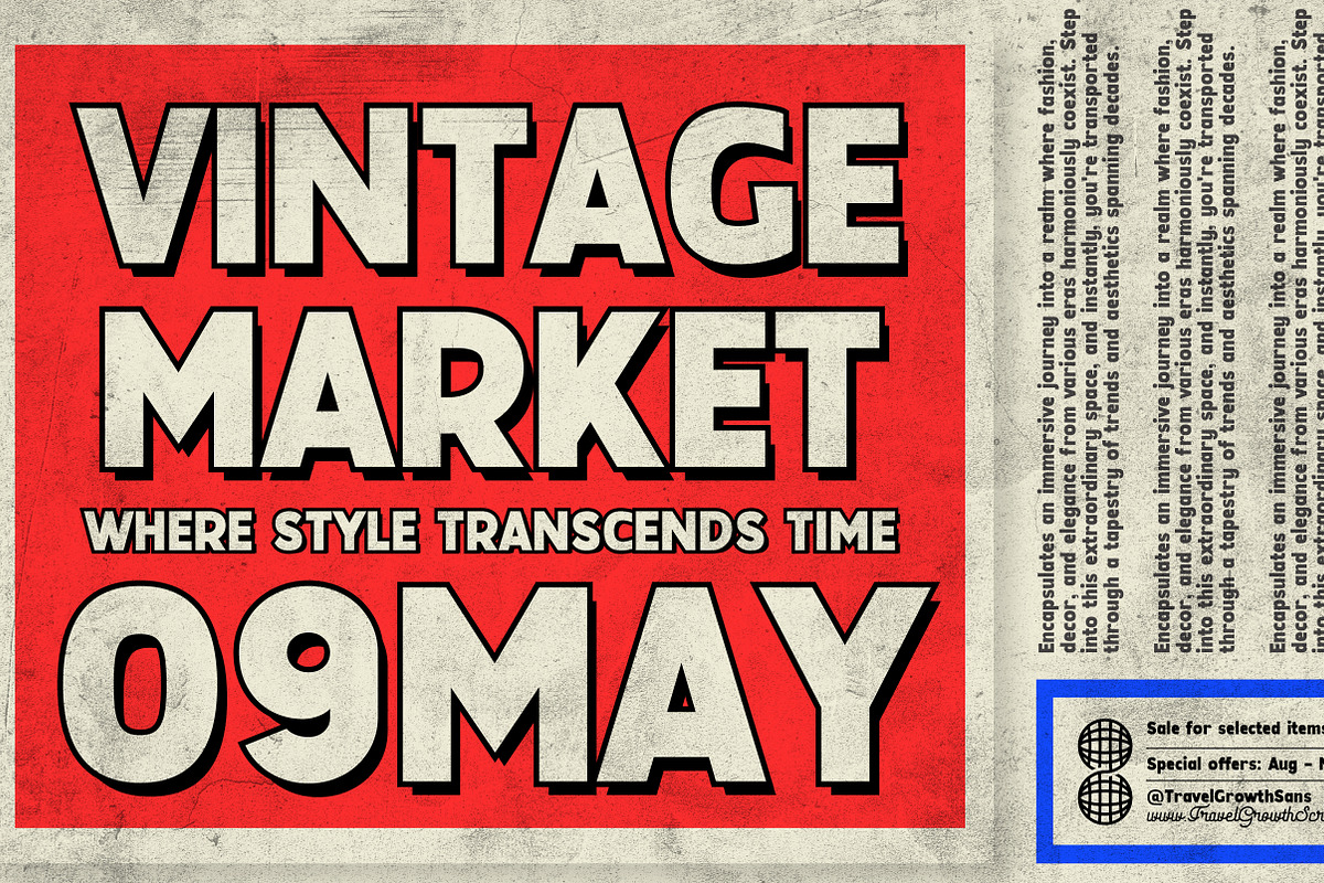 Travel Growth Vintage Font Duo, a Sans Serif Font by Lettertype Studio (Photo 7 of 15)