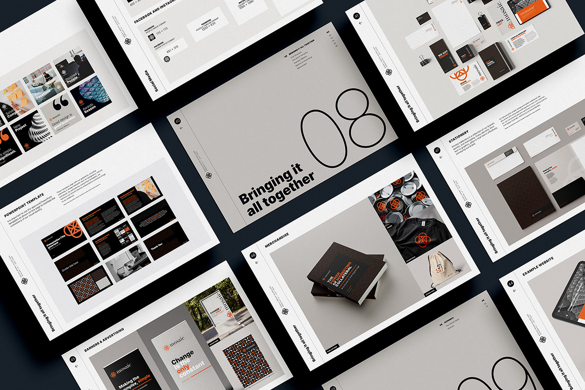 Mosaic Brand Guidelines Template, a Templates & Theme by Crafted by AKD (Photo 11 of 14)