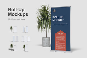 Roll Up Banner Mockups