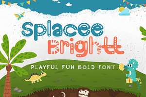 Splacee Brightt - Playful Bold Font