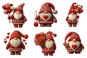 Valentine's Gnome Sublimation Clipar, an Illustration by Dream Creation (Thumbnail 6 of 6)
