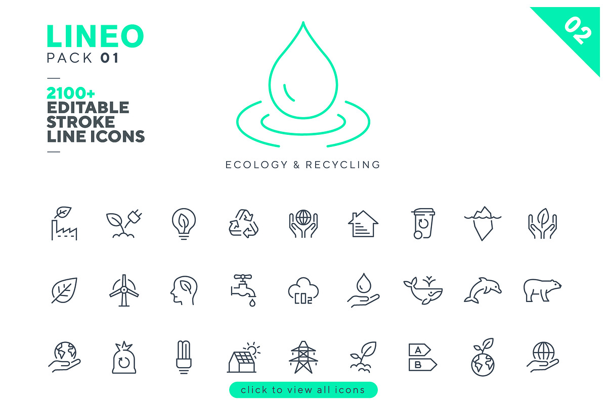 LINEO 1 - 2100+ icons, an Outline Icon by sharpnose (Photo 7 of 14)