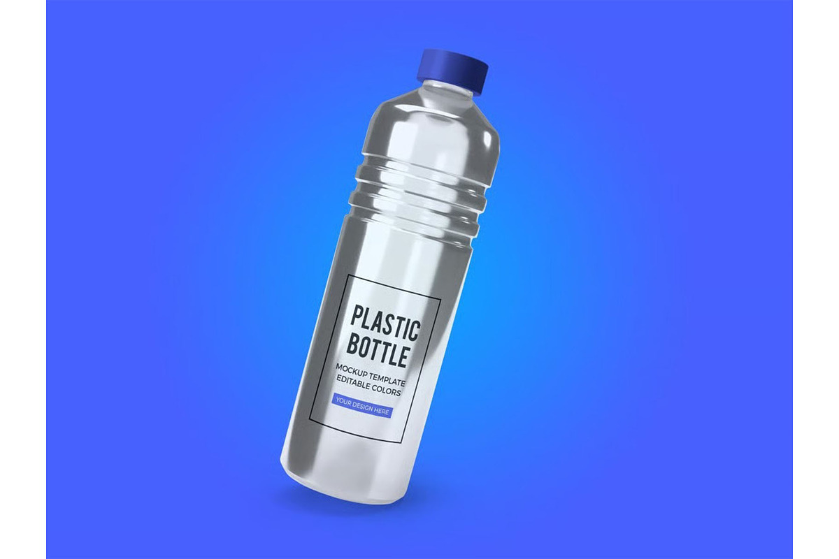 Mineral Water Bottle Mockup Template, a Packaging Mockup by DesignRushMarket (Photo 3 of 11)