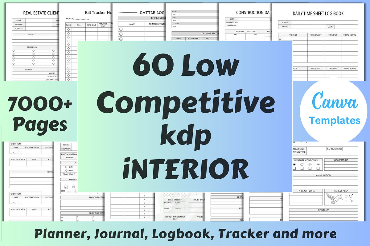 60 Low Competitive KDP Interior, a Print Template by Book2bees (Photo 1 of 14)