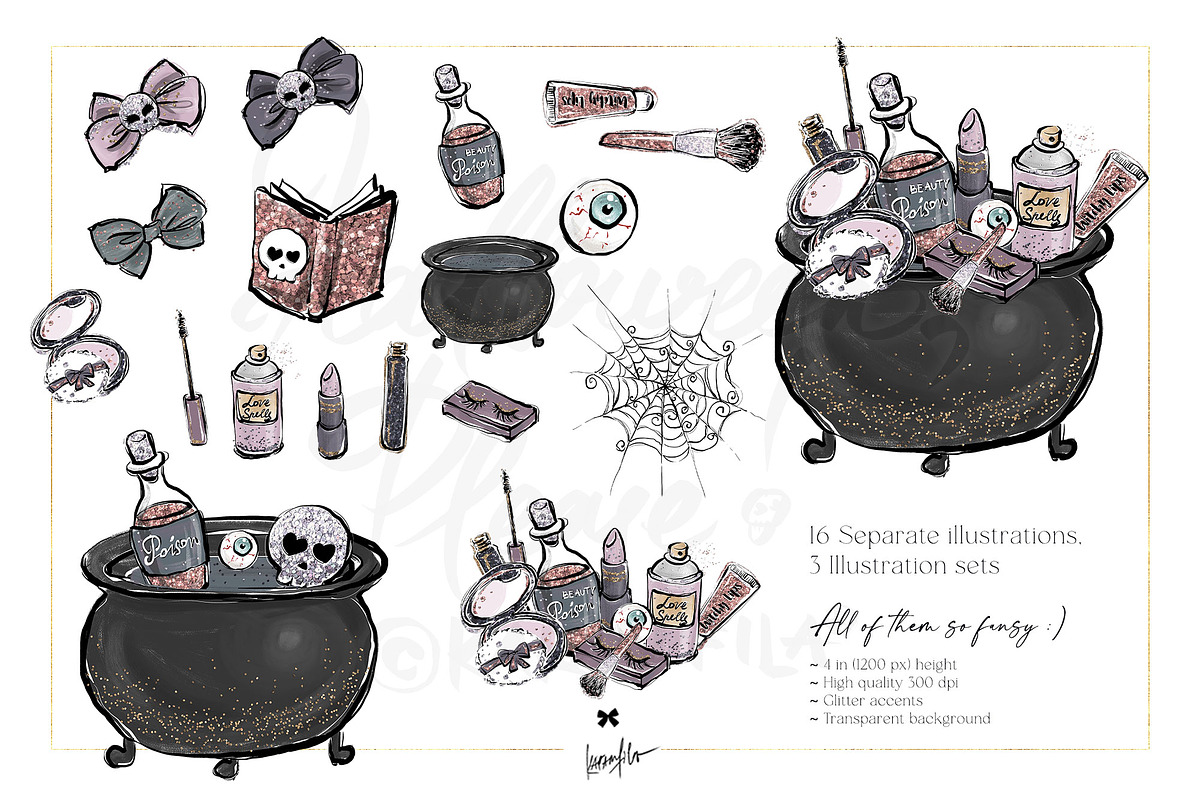 Cute Halloween Zombies Mega Bundle, a Seasonal Illustration by KaramfilaS (Photo 8 of 15)