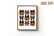 Halloween Pumpkin PNG, Fall Coquette, an Illustration by Libby Wishes (Thumbnail 4 of 6)