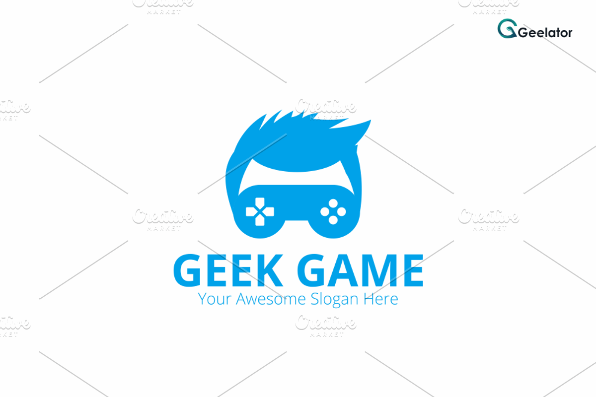 Geek Game Logo Template, a Branding & Logo Template by Geelator Studio (Photo 4 of 4)