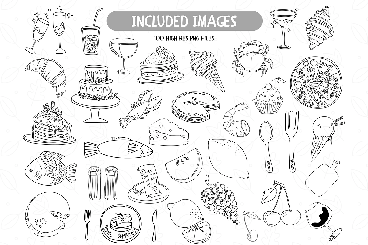 Whimsical Wedding Icons Clipart, an Illustration by TatiMockup (Photo 3 of 6)