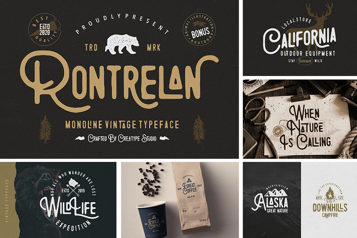 When Modern Meet Vintage Font Bundle, a Script Font by Creatype Studio (Photo 37 of 45)