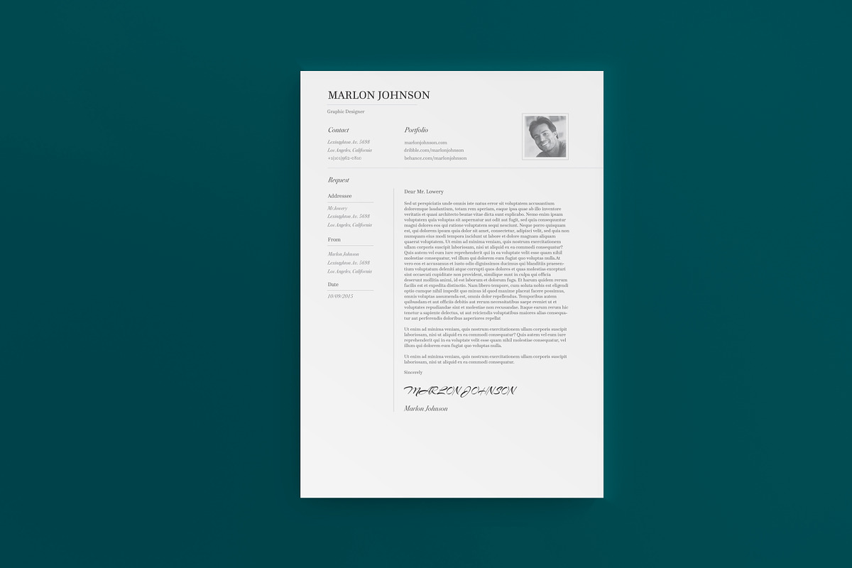 Elegance | Simple Elegant Resume, a Resume Template by Adam Raber (Photo 2 of 3)