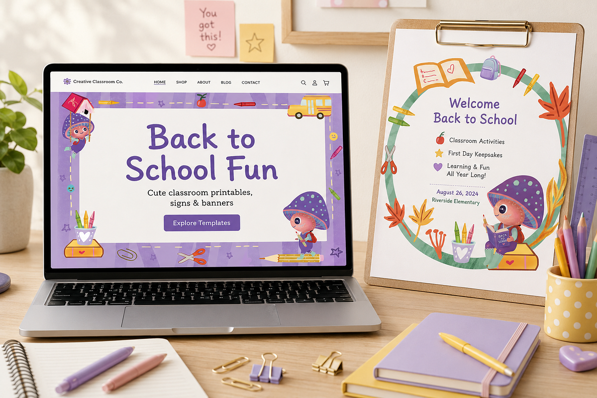 Back to School Design Bundle, an Education Illustration by FaliushViktoriaArtist (Photo 7 of 13)