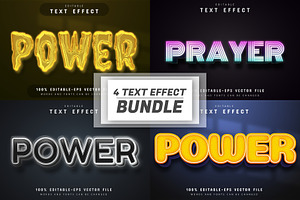 Font Text Effect 3d Editable Vol 24