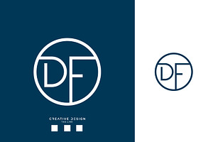 DF or FD logo monogram
