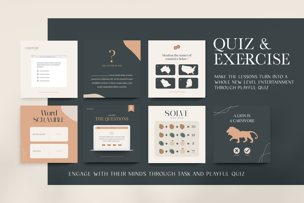 Instagram For eCourse Coach CANVA PS, a Social Media Template by Eviory (Photo 38 of 56)