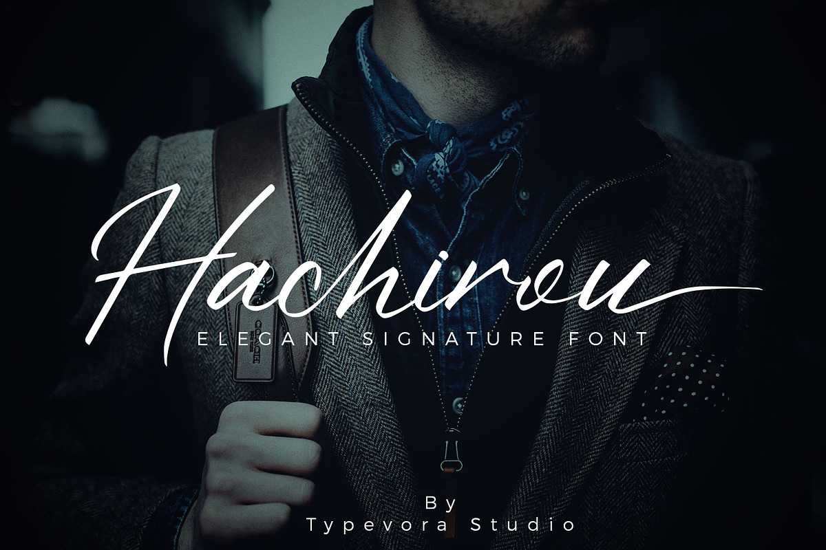 Hachirou - Signature Font