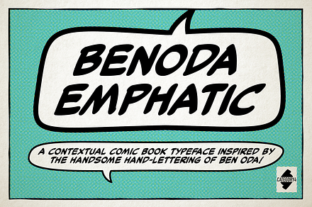Benoda Emphatic, a Sans Serif Font by category4