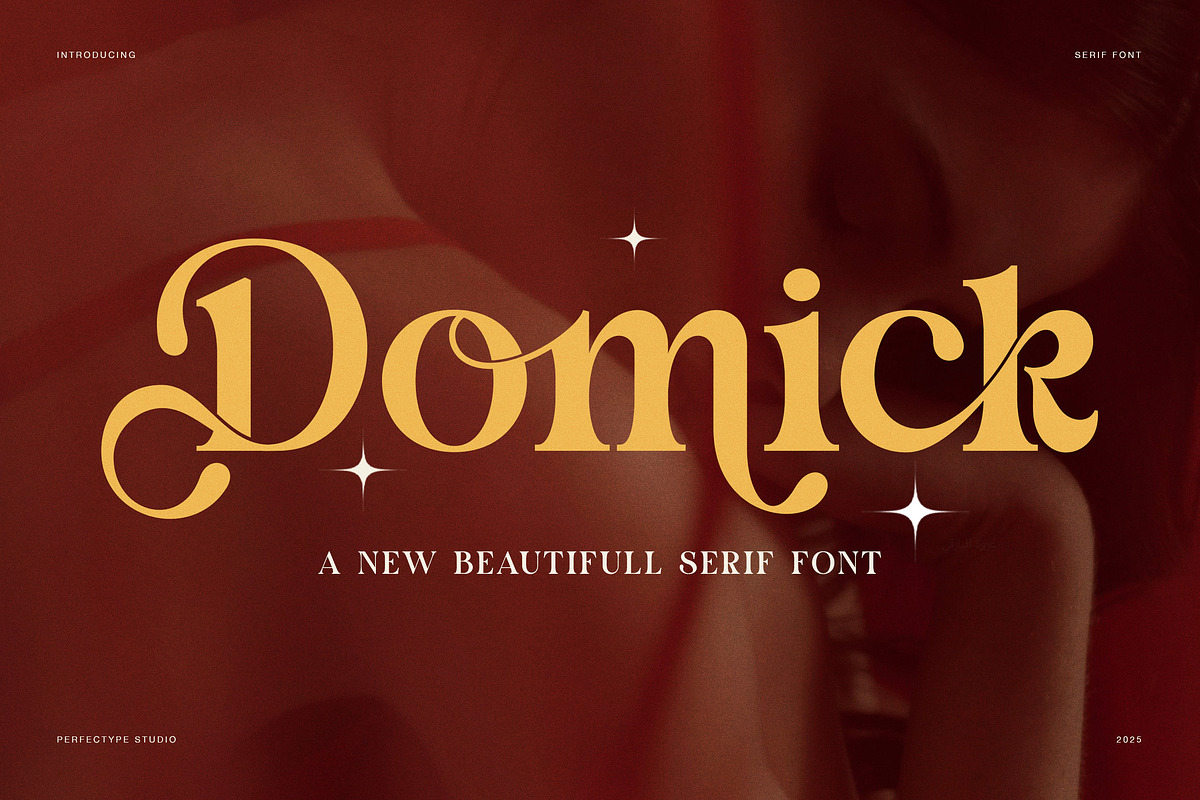 Domick – Elegant Serif Typeface, a Serif Font by Perfectype (Photo 1 of 8)