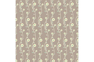 Floral Seamless Vector Pattern, a Decorative Illustration by FineArtStudio