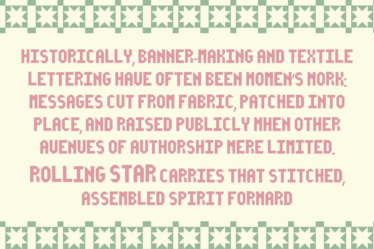 Rolling Star Hand Crafted Font, a Sans Serif Font by Madeline ODonoghue Design (Photo 3 of 6)