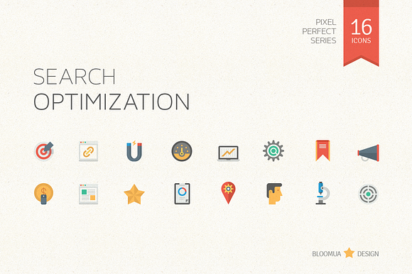 Search Optimization Flat Icons preview 2
