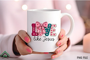 Love Like Jesus Faux Crochet PNG, an Illustration by Craft Nest (Thumbnail 3 of 4)