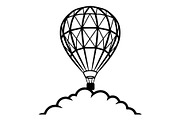 Hot Air Balloon Silhouette Bundle, an Object Illustration by Gaye Art (Thumbnail 5 of 31)