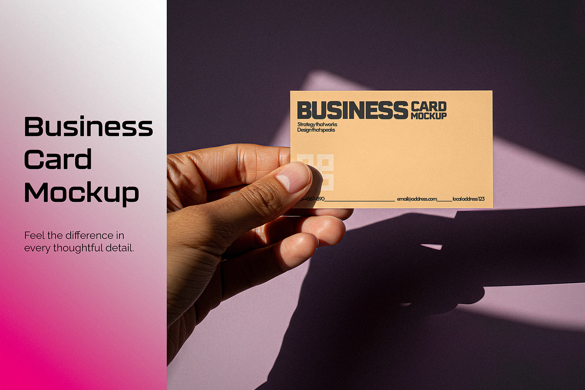Business Card Mockup, a Product Mockup by Designer Dude